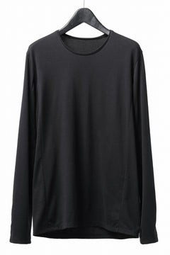 Load image into Gallery viewer, black crow x LOOM exclusive long sleeve tops / suvin cotton jersey (black)