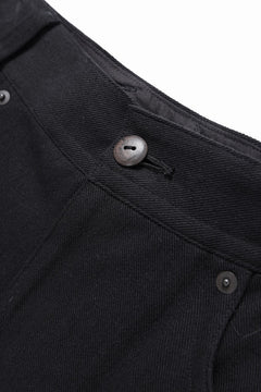 画像をギャラリービューアに読み込む, beauty : beast 8Q PUSSY PANTS / COTTON FLAX TWILL (BLACK)
