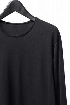 Load image into Gallery viewer, black crow x LOOM exclusive long sleeve tops / suvin cotton jersey (black)