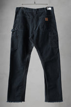 画像をギャラリービューアに読み込む, CHANGES x LOOM exclusive REMAKE REGULAR FIT CARPENTER PANTS / VINTAGE DUCK FABRIC (STONE WASHED) (BLACK #B)
