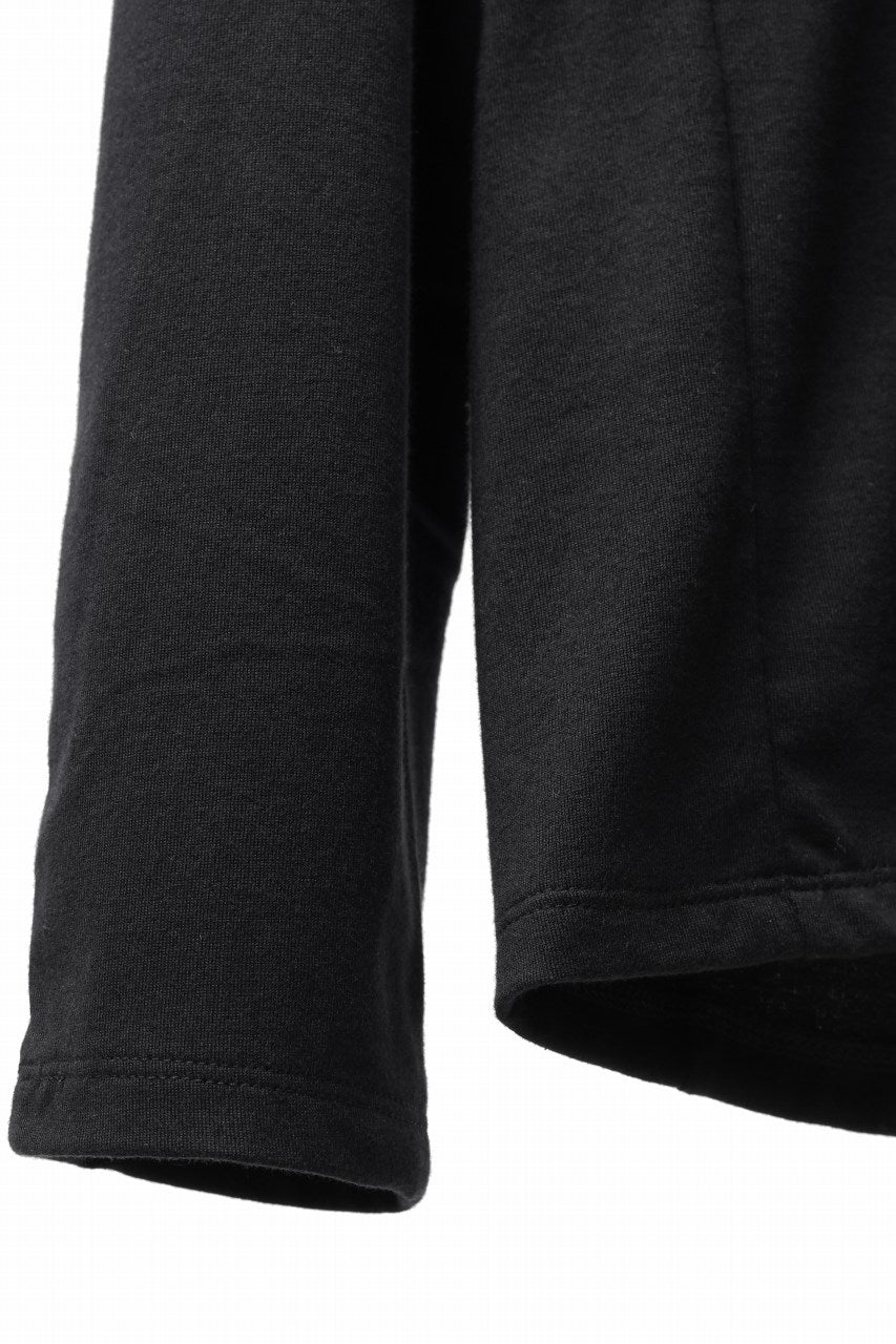 Load image into Gallery viewer, black crow x LOOM exclusive long sleeve tops / suvin cotton jersey (black)