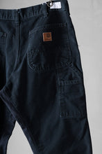 画像をギャラリービューアに読み込む, CHANGES x LOOM exclusive REMAKE REGULAR FIT CARPENTER PANTS / VINTAGE DUCK FABRIC (STONE WASHED) (BLACK #B)