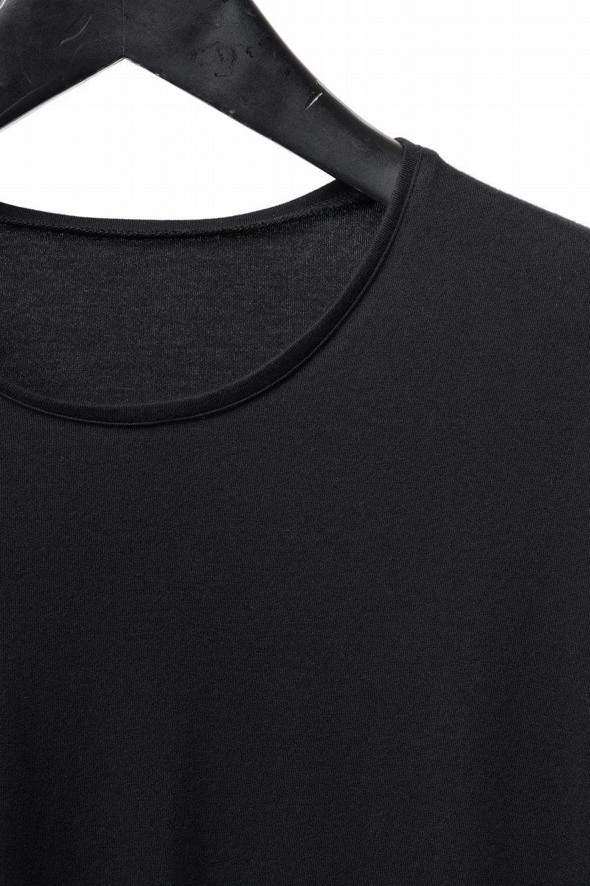 Load image into Gallery viewer, black crow x LOOM exclusive long sleeve tops / suvin cotton jersey (black)