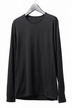 Load image into Gallery viewer, black crow x LOOM exclusive long sleeve tops / suvin cotton jersey (black)