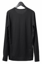Load image into Gallery viewer, black crow x LOOM exclusive long sleeve tops / suvin cotton jersey (black)