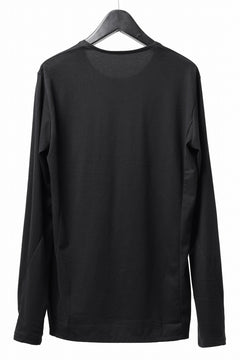 Load image into Gallery viewer, black crow x LOOM exclusive long sleeve tops / suvin cotton jersey (black)