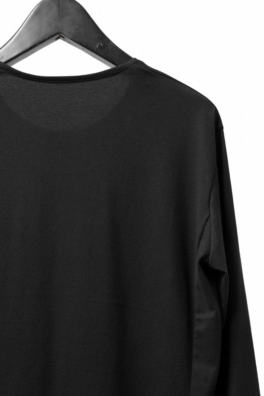 Load image into Gallery viewer, black crow x LOOM exclusive long sleeve tops / suvin cotton jersey (black)