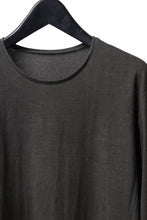 Load image into Gallery viewer, black crow x LOOM exclusive long sleeve tops / sumi dyed arthur cotton jersey (carbon)