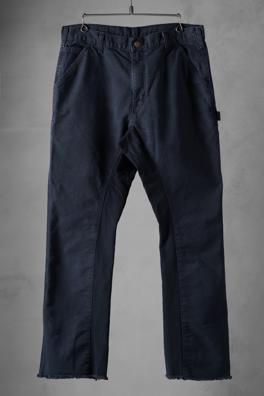 画像をギャラリービューアに読み込む, CHANGES x LOOM exclusive REMAKE REGULAR FIT CARPENTER PANTS / VINTAGE DUCK FABRIC (STONE WASHED) (NAVY #A)