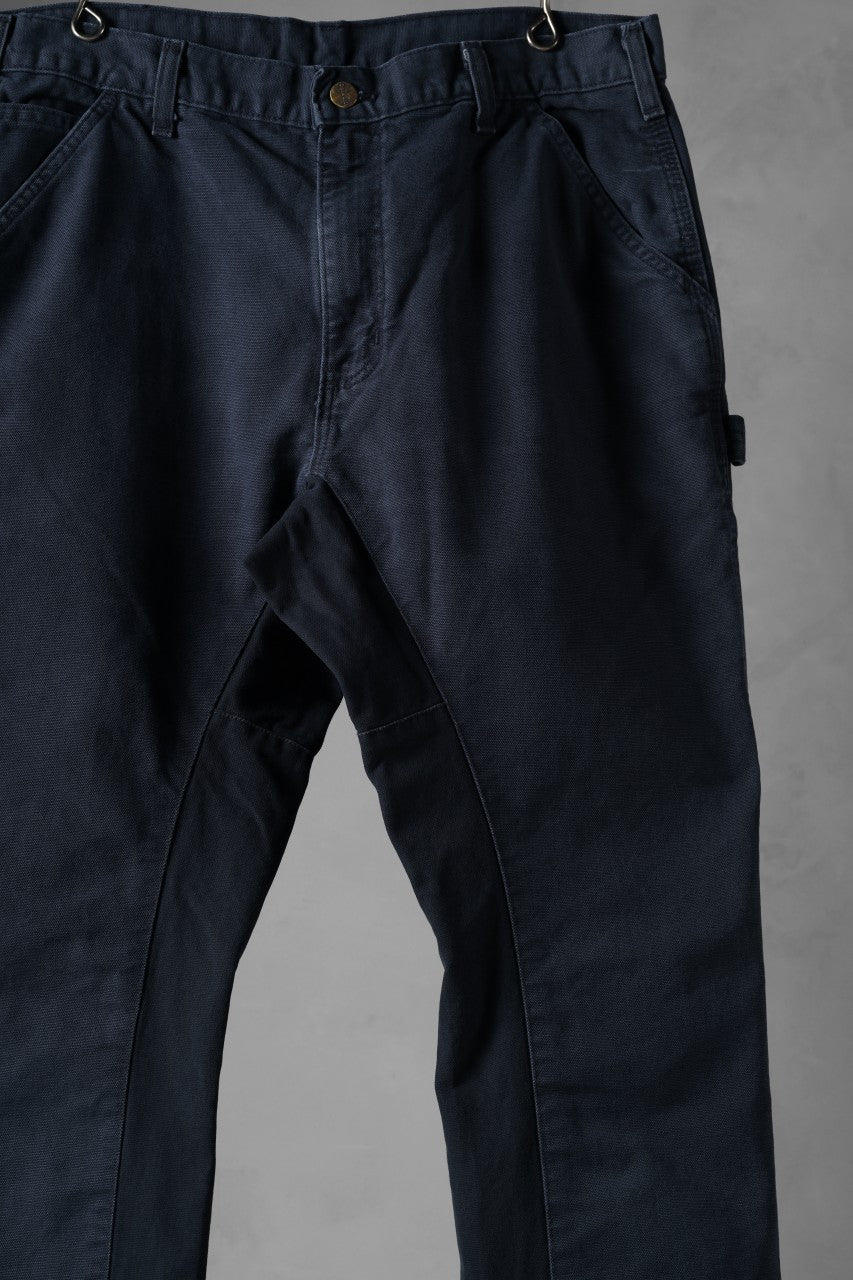 画像をギャラリービューアに読み込む, CHANGES x LOOM exclusive REMAKE REGULAR FIT CARPENTER PANTS / VINTAGE DUCK FABRIC (STONE WASHED) (NAVY #A)