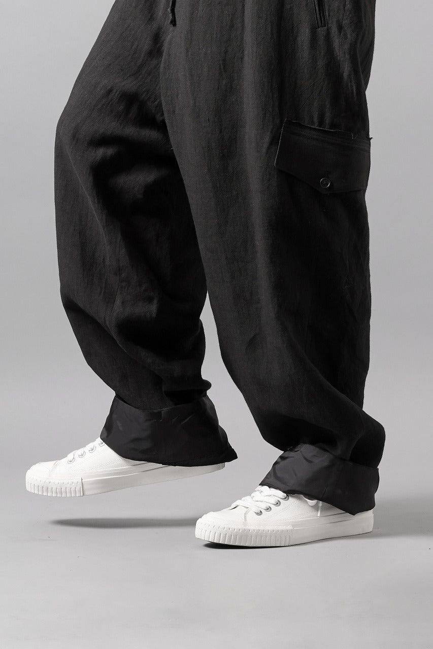 画像をギャラリービューアに読み込む, Y's for men MILITARY DETAIL PANTS / 40 LINEN (BLACK)