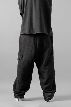 画像をギャラリービューアに読み込む, Y's for men MILITARY DETAIL PANTS / 40 LINEN (BLACK)