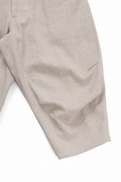 画像をギャラリービューアに読み込む, beauty : beast 8Q PUSSY PANTS / COTTON FLAX TWILL (BEIGE)