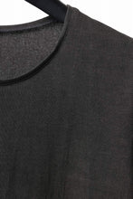 Load image into Gallery viewer, black crow x LOOM exclusive long sleeve tops / sumi dyed arthur cotton jersey (carbon)