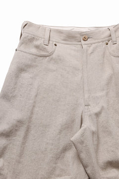 画像をギャラリービューアに読み込む, beauty : beast 8Q PUSSY PANTS / COTTON FLAX TWILL (BEIGE)