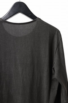 Load image into Gallery viewer, black crow x LOOM exclusive long sleeve tops / sumi dyed arthur cotton jersey (carbon)