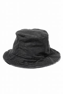 Load image into Gallery viewer, daub SOFT BUCKET HAT / RESIN COATED LIGHT TWILL COTTON (DARK GREY)