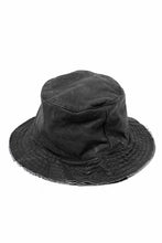 Load image into Gallery viewer, daub SOFT BUCKET HAT / RESIN COATED LIGHT TWILL COTTON (DARK GREY)