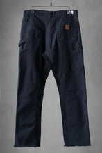 画像をギャラリービューアに読み込む, CHANGES x LOOM exclusive REMAKE REGULAR FIT CARPENTER PANTS / VINTAGE DUCK FABRIC (STONE WASHED) (NAVY #A)