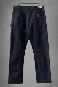 画像をギャラリービューアに読み込む, CHANGES x LOOM exclusive REMAKE REGULAR FIT CARPENTER PANTS / VINTAGE DUCK FABRIC (STONE WASHED) (NAVY #A)