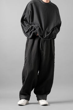 画像をギャラリービューアに読み込む, Y's for men MILITARY DETAIL PANTS / 40 LINEN (BLACK)