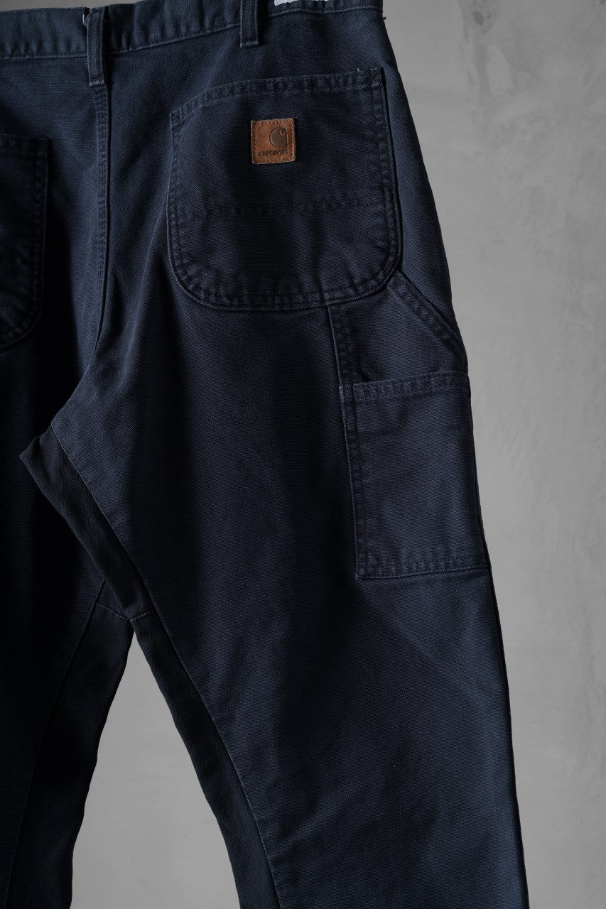 画像をギャラリービューアに読み込む, CHANGES x LOOM exclusive REMAKE REGULAR FIT CARPENTER PANTS / VINTAGE DUCK FABRIC (STONE WASHED) (NAVY #A)