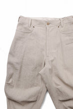 画像をギャラリービューアに読み込む, beauty : beast 8Q PUSSY PANTS / COTTON FLAX TWILL (BEIGE)