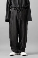 画像をギャラリービューアに読み込む, Y's for men TRIPLE STITCH PANTS / 40 LINEN (BLACK)