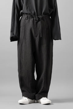 画像をギャラリービューアに読み込む, Y's for men TRIPLE STITCH PANTS / 40 LINEN (BLACK)