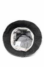 Load image into Gallery viewer, daub SOFT BUCKET HAT / RESIN COATED LIGHT TWILL COTTON (DARK GREY)