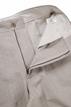 画像をギャラリービューアに読み込む, beauty : beast 8Q PUSSY PANTS / COTTON FLAX TWILL (BEIGE)