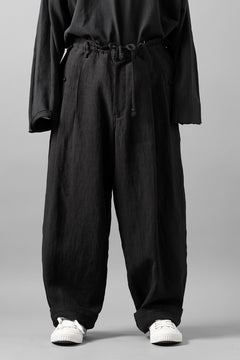 画像をギャラリービューアに読み込む, Y's for men TRIPLE STITCH PANTS / 40 LINEN (BLACK)