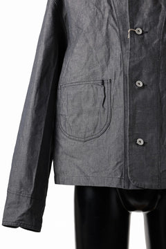 画像をギャラリービューアに読み込む, KLASICA "SOLO WOOD" LOOSE FIT SHORT COVER ALL / 9.7oz COTTON x LINEN CHAMBRAY (GRAY DENIM)