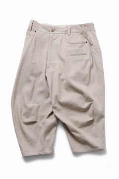 画像をギャラリービューアに読み込む, beauty : beast 8Q PUSSY PANTS / COTTON FLAX TWILL (BEIGE)