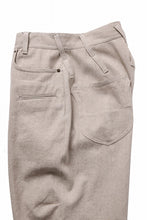 画像をギャラリービューアに読み込む, beauty : beast 8Q PUSSY PANTS / COTTON FLAX TWILL (BEIGE)