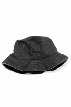 Load image into Gallery viewer, daub SOFT BUCKET HAT / RESIN COATED LIGHT TWILL COTTON (DARK GREY)