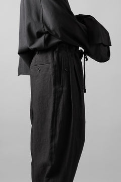 画像をギャラリービューアに読み込む, Y's for men TRIPLE STITCH PANTS / 40 LINEN (BLACK)