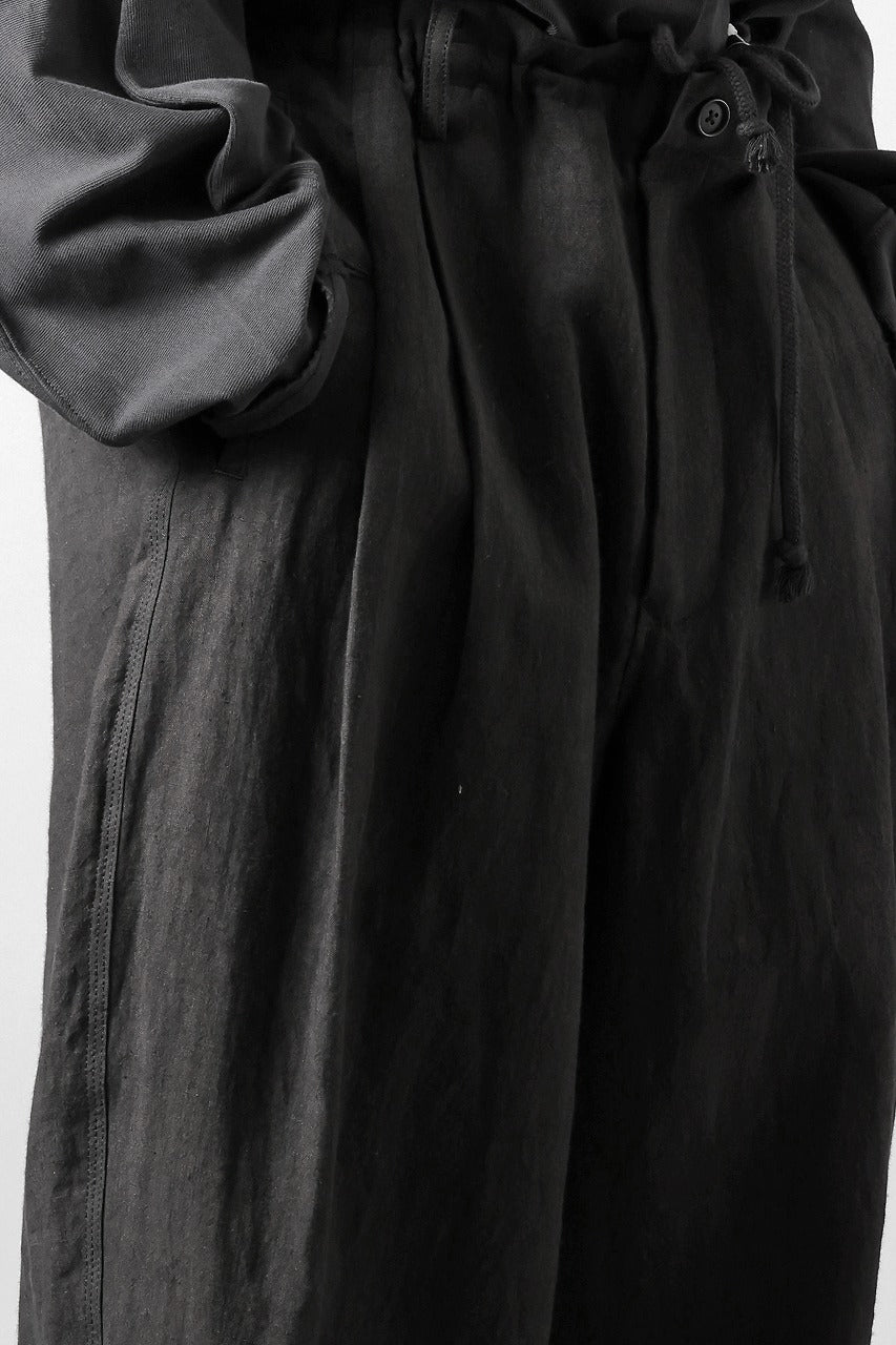 画像をギャラリービューアに読み込む, Y's for men TRIPLE STITCH PANTS / 40 LINEN (BLACK)