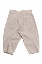 画像をギャラリービューアに読み込む, beauty : beast 8Q PUSSY PANTS / COTTON FLAX TWILL (BEIGE)