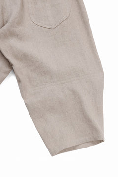 画像をギャラリービューアに読み込む, beauty : beast 8Q PUSSY PANTS / COTTON FLAX TWILL (BEIGE)