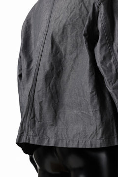 画像をギャラリービューアに読み込む, KLASICA "SOLO WOOD" LOOSE FIT SHORT COVER ALL / 9.7oz COTTON x LINEN CHAMBRAY (GRAY DENIM)