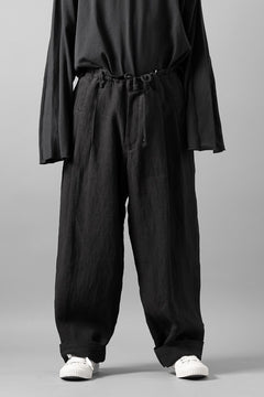 画像をギャラリービューアに読み込む, Y's for men TRIPLE STITCH PANTS / 40 LINEN (BLACK)