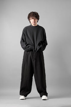 画像をギャラリービューアに読み込む, Y's for men TRIPLE STITCH PANTS / 40 LINEN (BLACK)