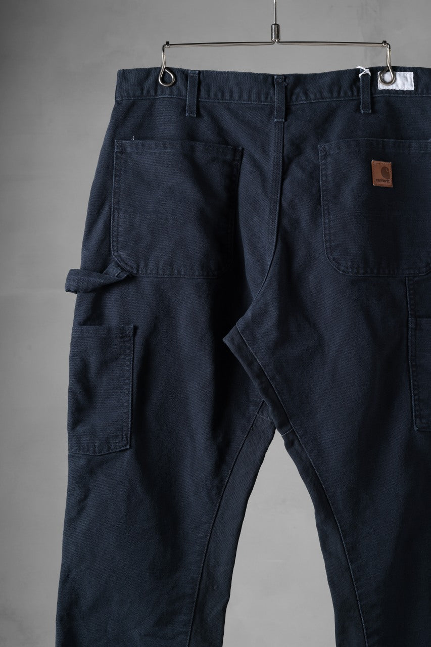 画像をギャラリービューアに読み込む, CHANGES x LOOM exclusive REMAKE REGULAR FIT CARPENTER PANTS / VINTAGE DUCK FABRIC (STONE WASHED) (NAVY #B)