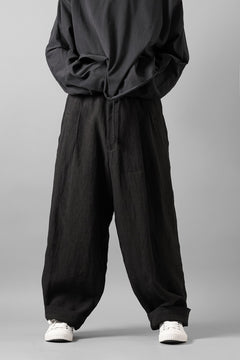 画像をギャラリービューアに読み込む, Y's for men TRIPLE STITCH PANTS / 40 LINEN (BLACK)