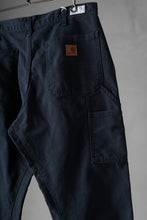 画像をギャラリービューアに読み込む, CHANGES x LOOM exclusive REMAKE REGULAR FIT CARPENTER PANTS / VINTAGE DUCK FABRIC (STONE WASHED) (NAVY #B)