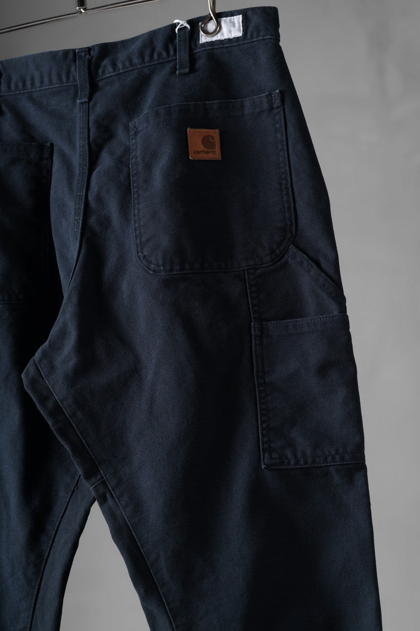 画像をギャラリービューアに読み込む, CHANGES x LOOM exclusive REMAKE REGULAR FIT CARPENTER PANTS / VINTAGE DUCK FABRIC (STONE WASHED) (NAVY #B)