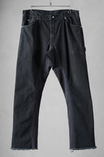 画像をギャラリービューアに読み込む, CHANGES x LOOM exclusive REMAKE REGULAR FIT CARPENTER PANTS / VINTAGE DUCK FABRIC (STONE WASHED) (BLACK #C)