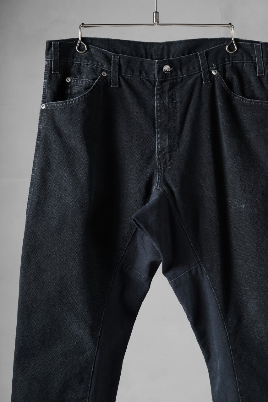 画像をギャラリービューアに読み込む, CHANGES x LOOM exclusive REMAKE REGULAR FIT CARPENTER PANTS / VINTAGE DUCK FABRIC (STONE WASHED) (BLACK #C)