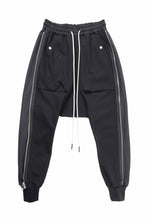 画像をギャラリービューアに読み込む, A.F ARTEFACT SIDE ZIP SARROUEL TRACK PANTS (BLACK)